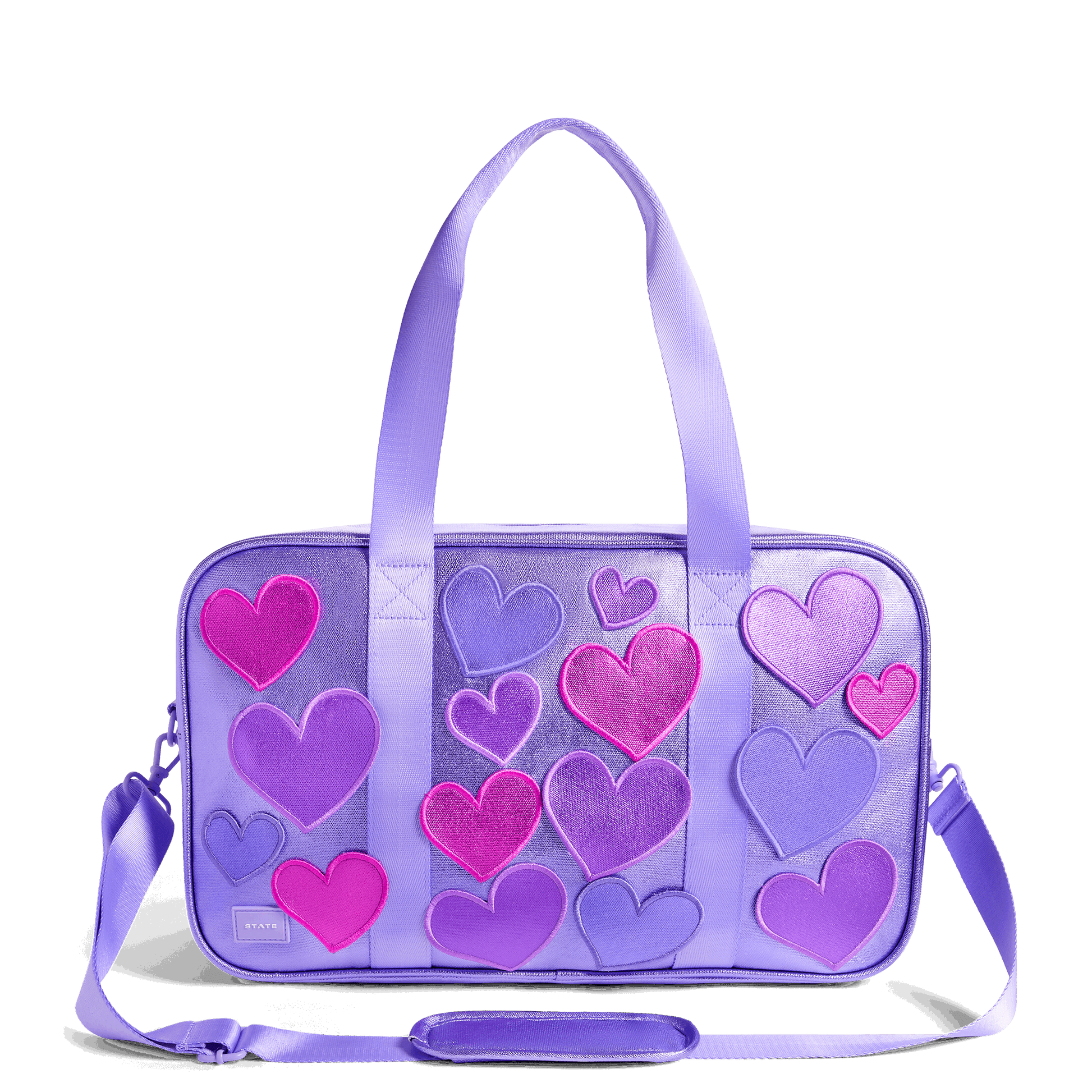 STATE Bags Purple Hearts Rockaway Duffle