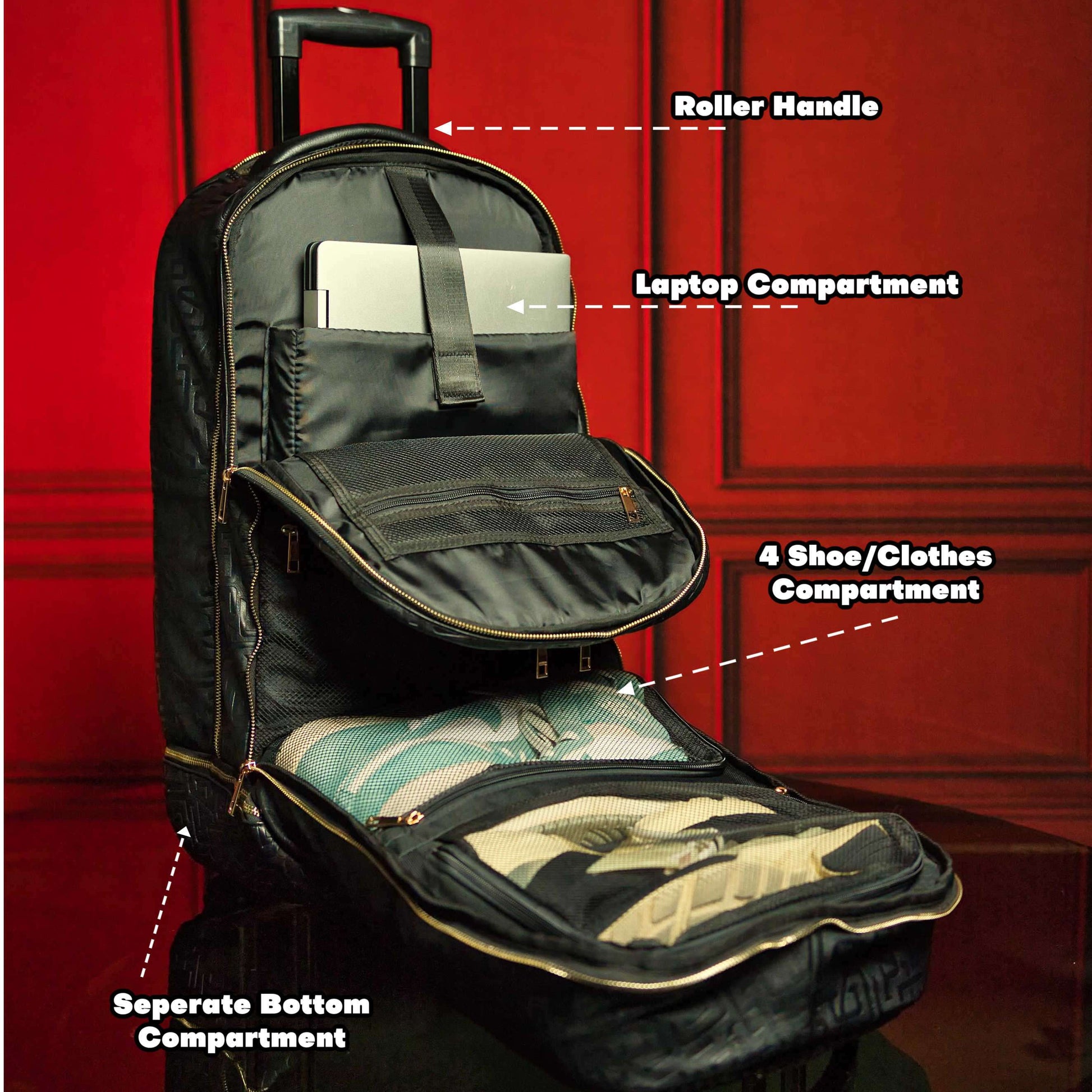 Sole Premise Grey Leather Carry-On Patented Shoe Bag