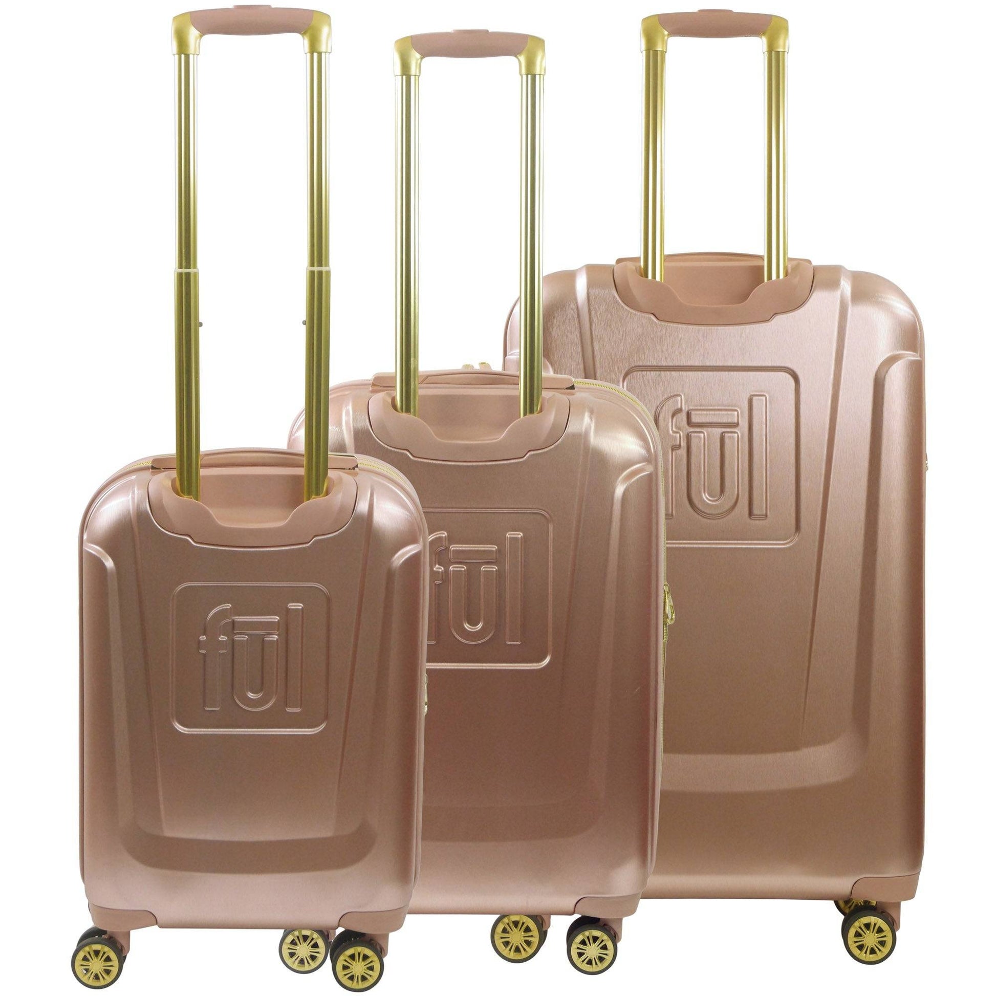 Disney Mickey Mouse Rolling Suitcases 3 Piece Set Rose Gold