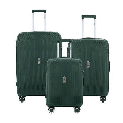 IZOD Sabina Premium Lightweight Hard Shell 3 Piece Luggage Set - Stiles Supply Co.