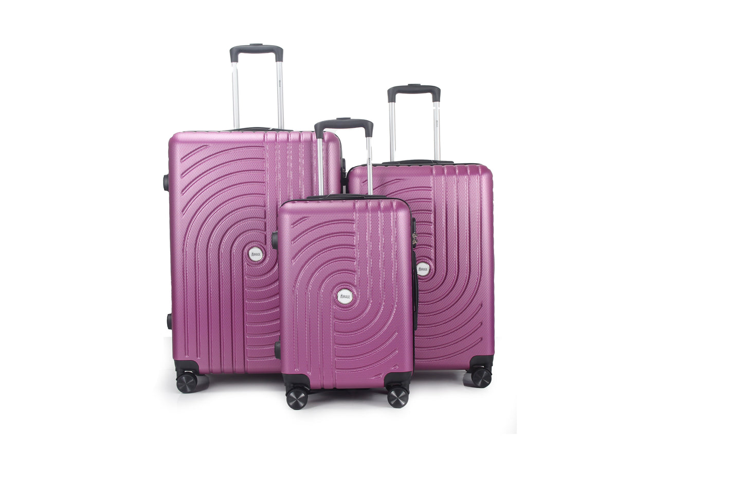 Mirage Sally Hard Shell Lightweight 3 Piece Luggage Set - Stiles Supply Co.