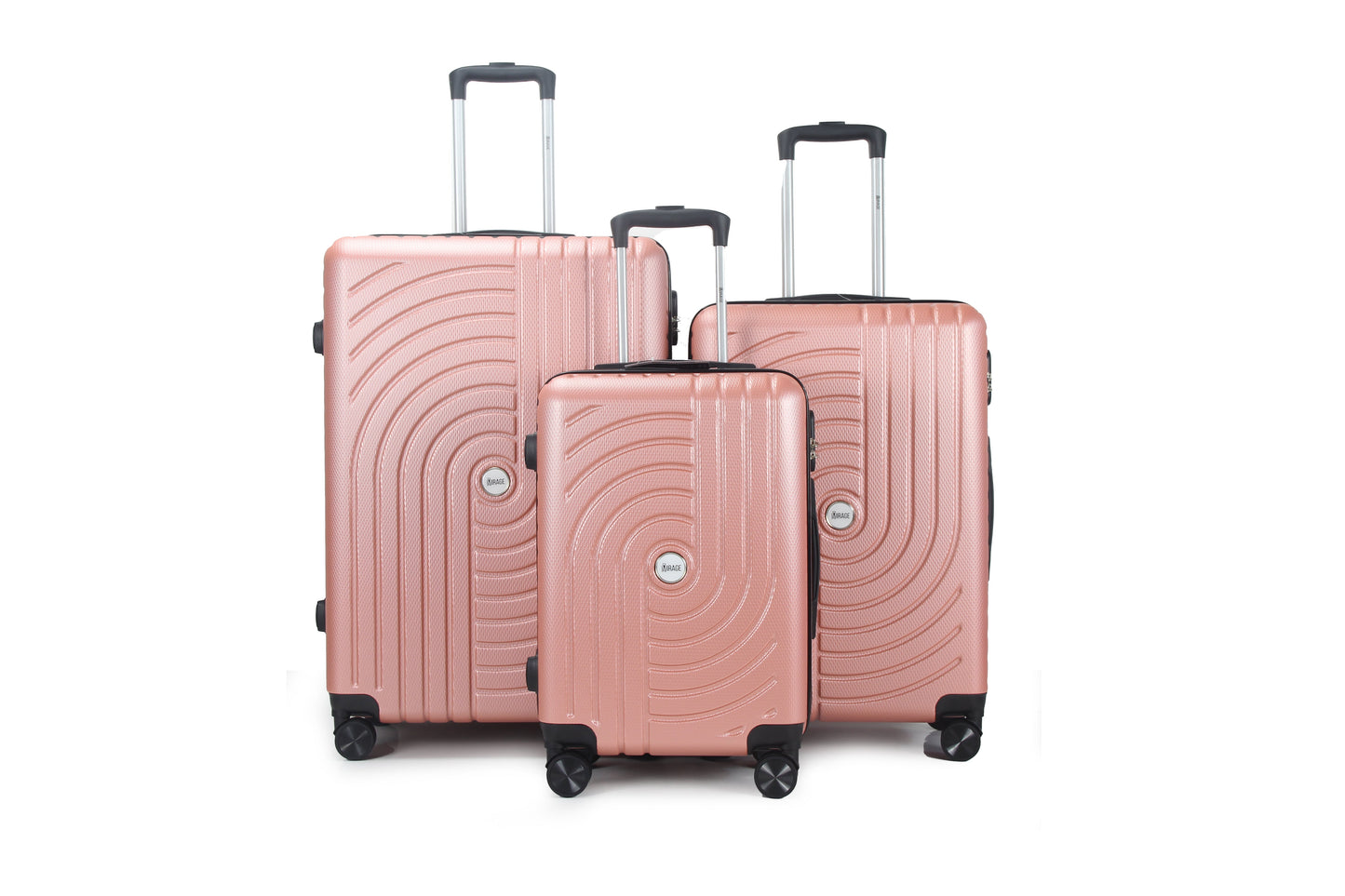 Mirage Sally Hard Shell Lightweight 3 Piece Luggage Set - Stiles Supply Co.
