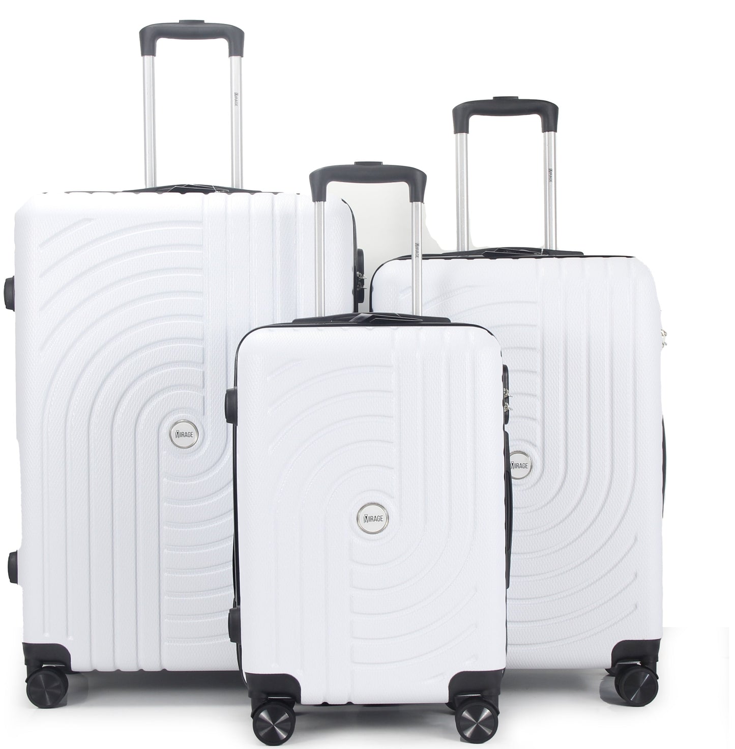 Mirage Sally Hard Shell Lightweight 3 Piece Luggage Set - Stiles Supply Co.