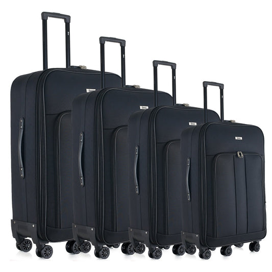 Mirage Sean Softside Lightweight 4-Piece Luggage Set - Stiles Supply Co.
