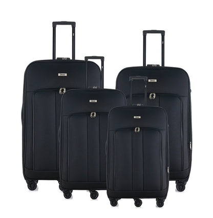 Mirage Sean Softside Lightweight 4-Piece Luggage Set - Stiles Supply Co.