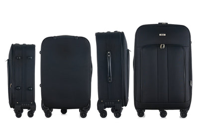 Mirage Sean Softside Lightweight 4-Piece Luggage Set - Stiles Supply Co.