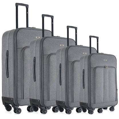 Mirage Sean Softside Lightweight 4-Piece Luggage Set - Stiles Supply Co.