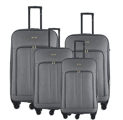 Mirage Sean Softside Lightweight 4-Piece Luggage Set - Stiles Supply Co.