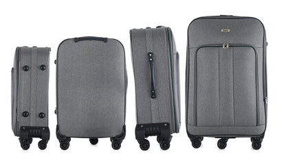 Mirage Sean Softside Lightweight 4-Piece Luggage Set - Stiles Supply Co.