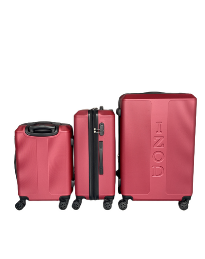 Mirage IZOD Skye Expandable Hard shell 3 Piece Luggage Set - Stiles Supply Co.