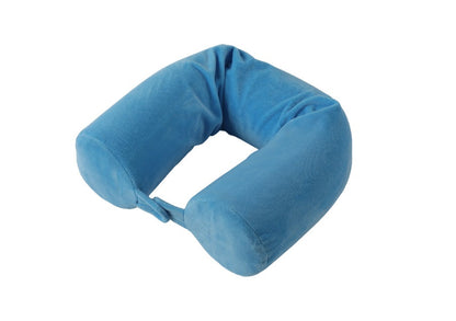 Snuggle Velvet Twist Memory Foam Travel Neck Pillow - Stiles Supply Co.