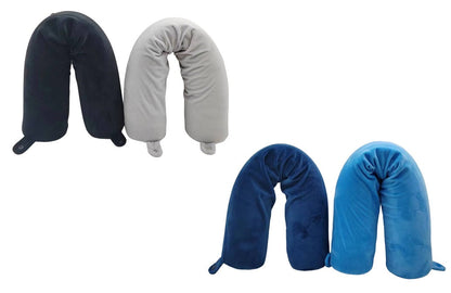Snuggle Velvet Twist Memory Foam Travel Neck Pillow - Stiles Supply Co.