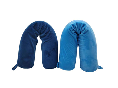 Snuggle Velvet Twist Memory Foam Travel Neck Pillow - Stiles Supply Co.