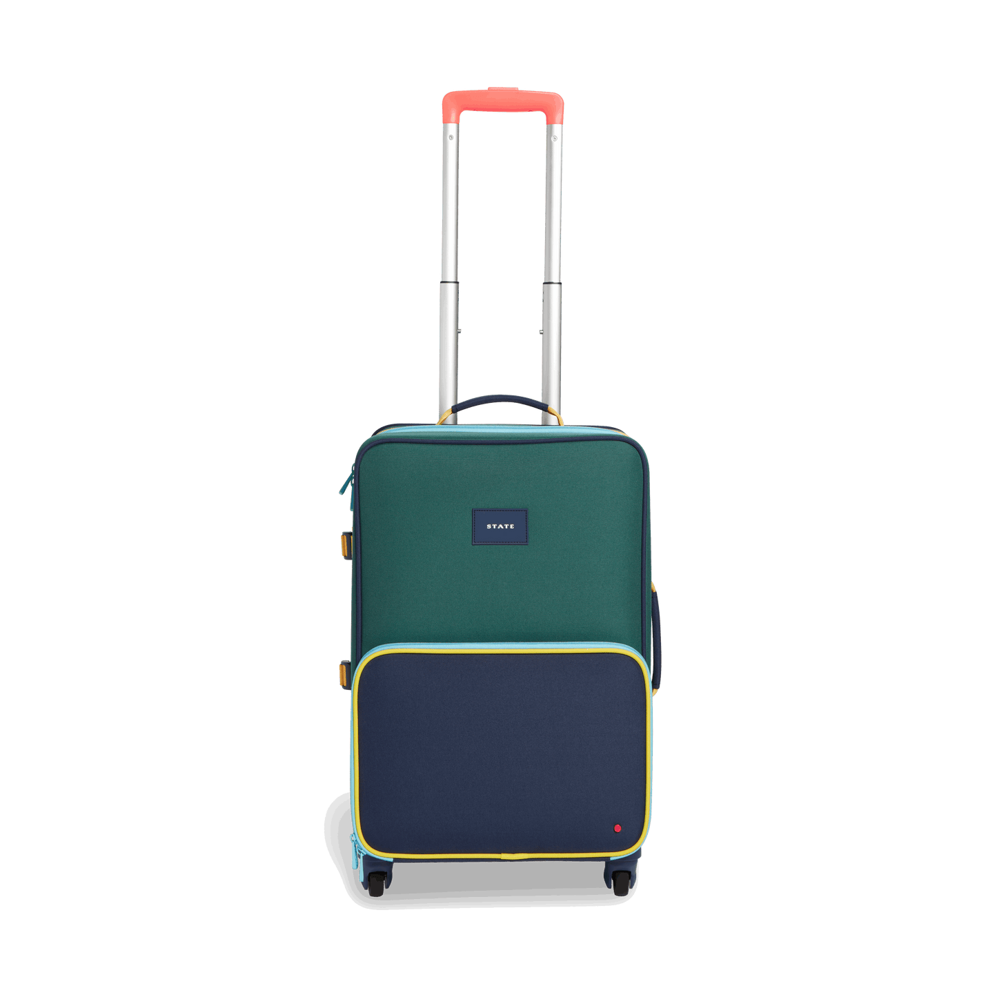 State Bags Green and Navy Logan Carry-On Suitcase | Kids - Stiles Supply Co.