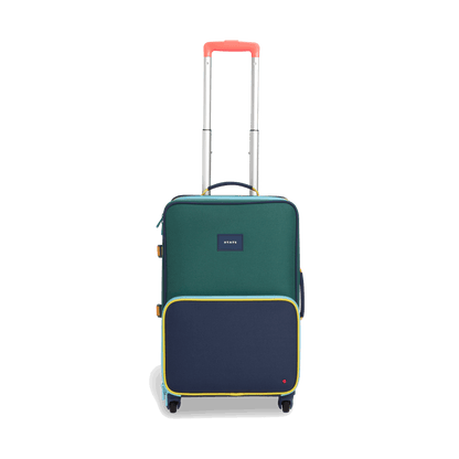 State Bags Green and Navy Logan Carry-On Suitcase | Kids - Stiles Supply Co.