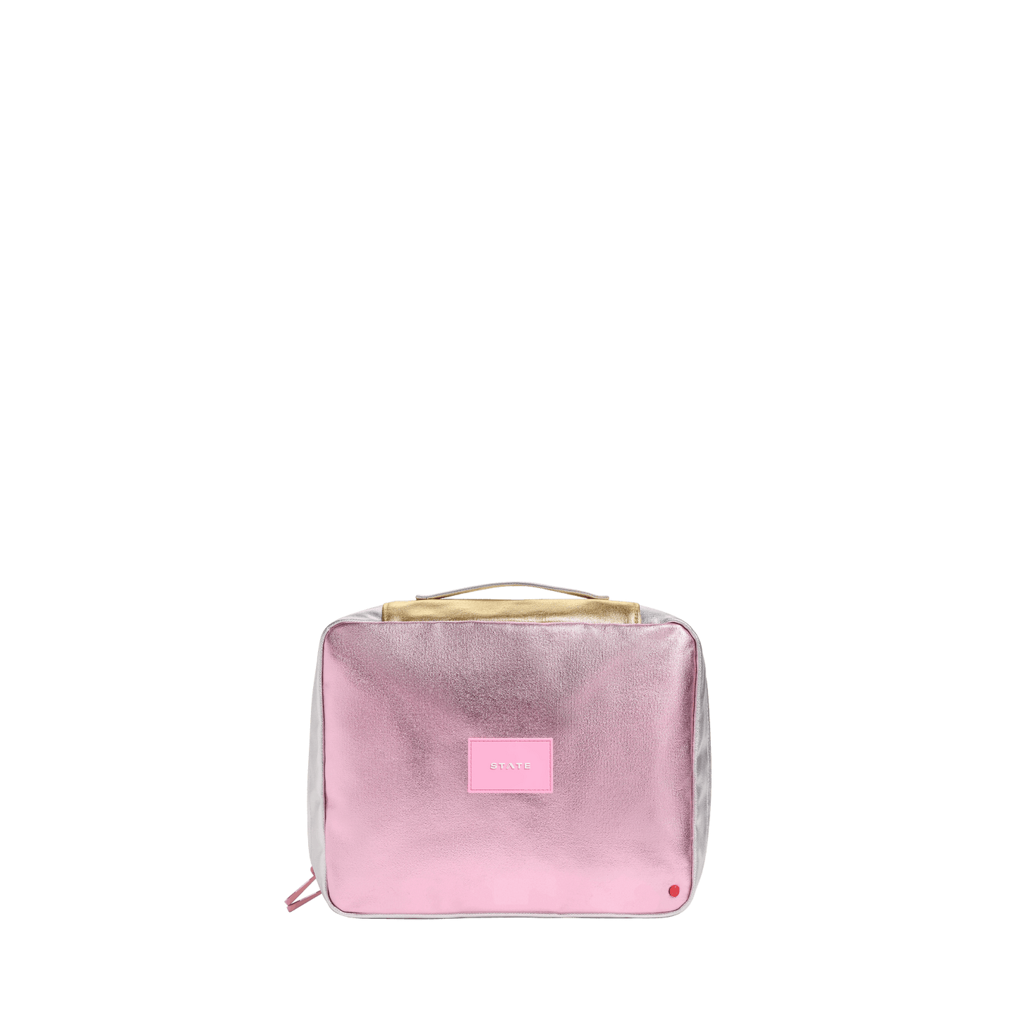 STATE Bags Bensen Large Toiletry Kit, Pink and Silver