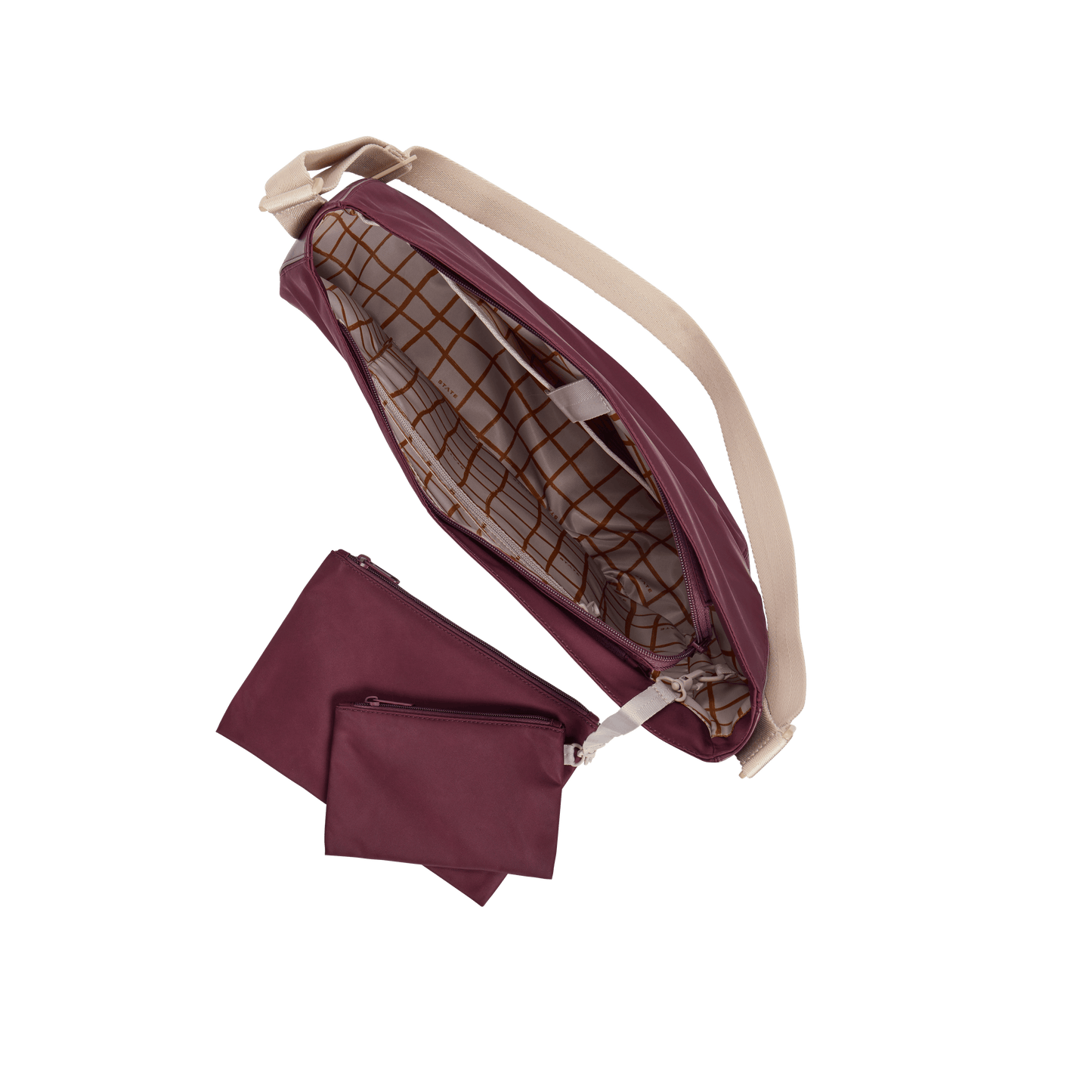 STATE Bags Luna Crossbody Burgundy
