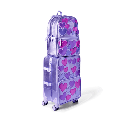 STATE Bags Purple Hearts Logan Carry-On Suitcase