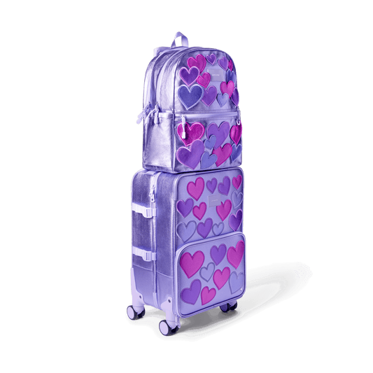 STATE Bags Purple Hearts Logan Carry-On Suitcase