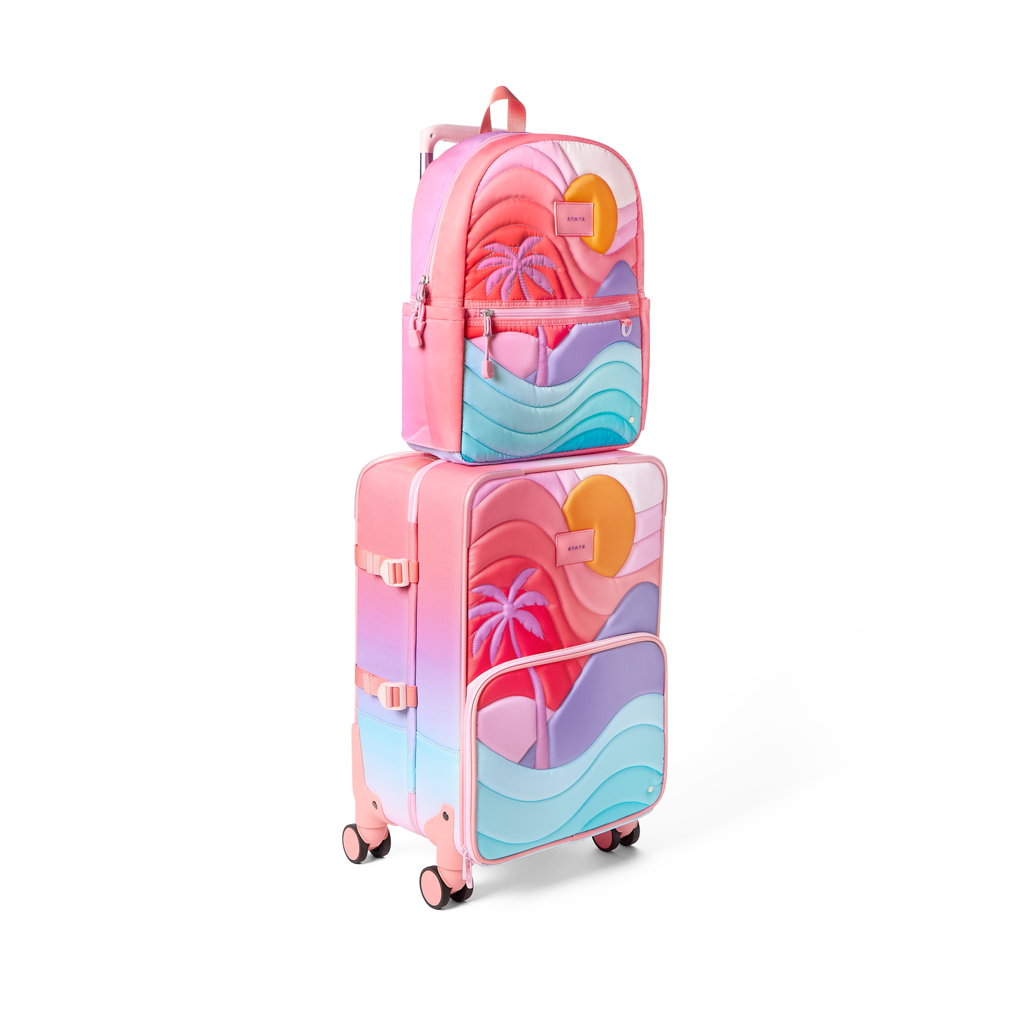 STATE Bags Logan Carry-On Kids Suitcase Sunset