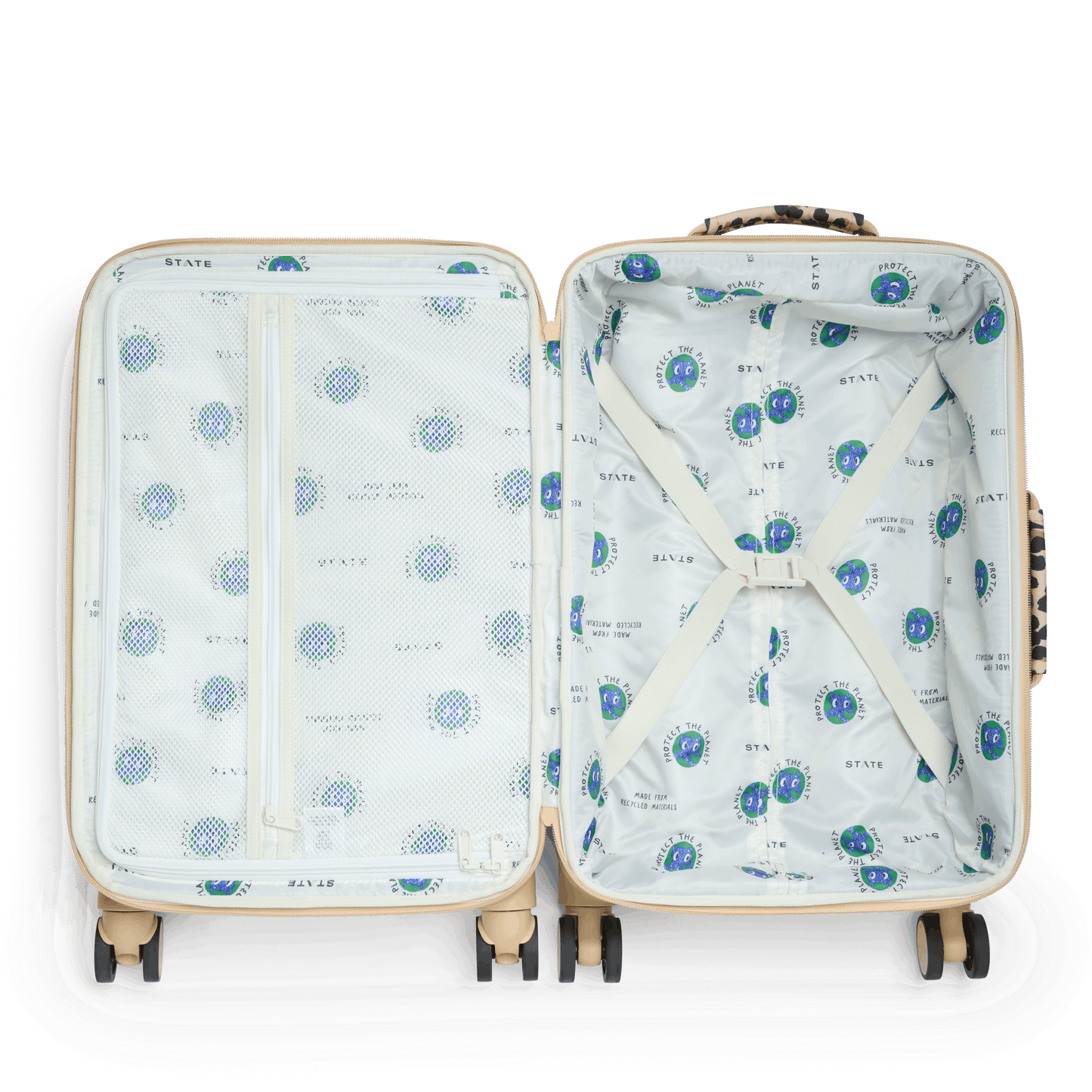 STATE Bags Logan Carry-On Suitcase, Leopard