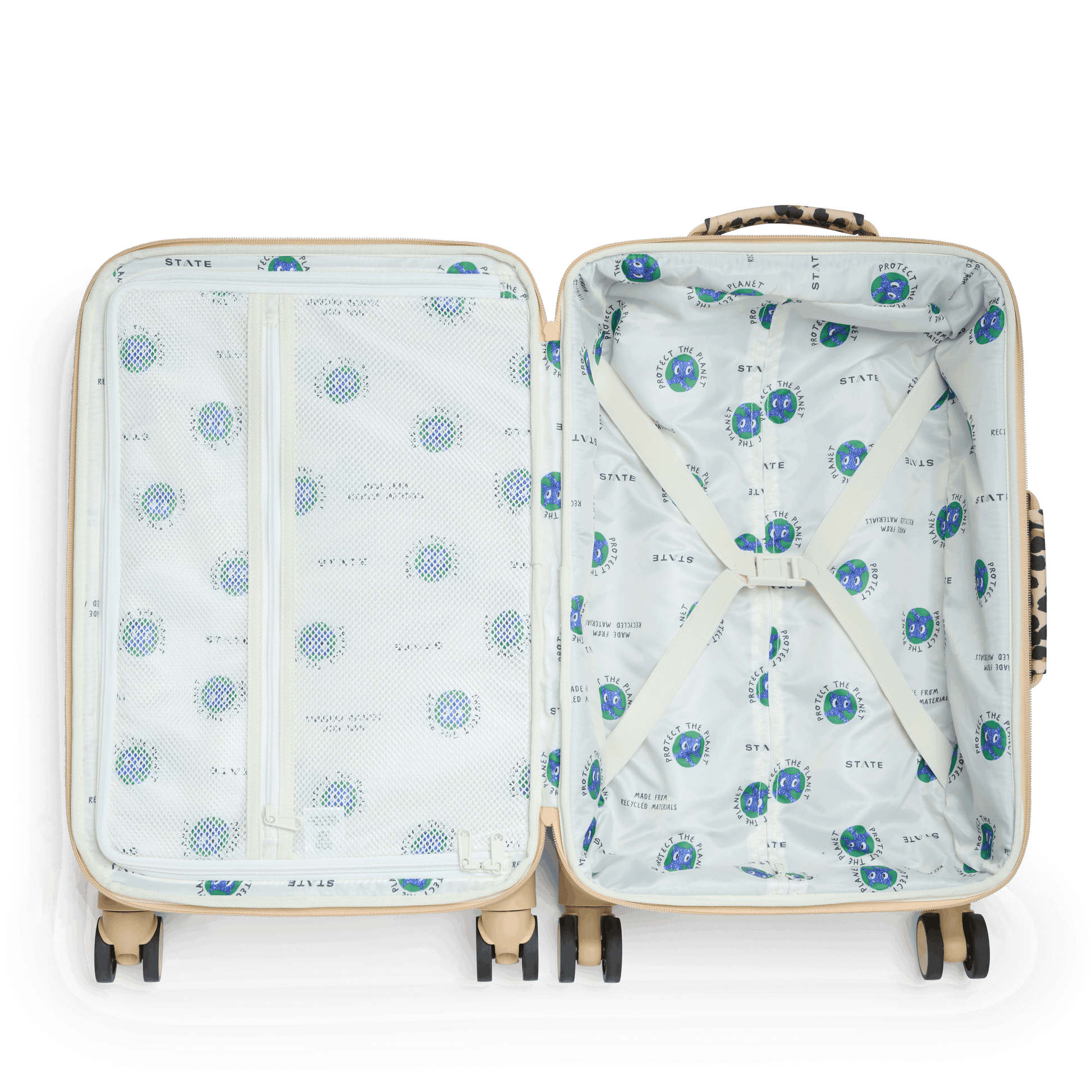 STATE Bags Logan Carry-On Suitcase, Leopard