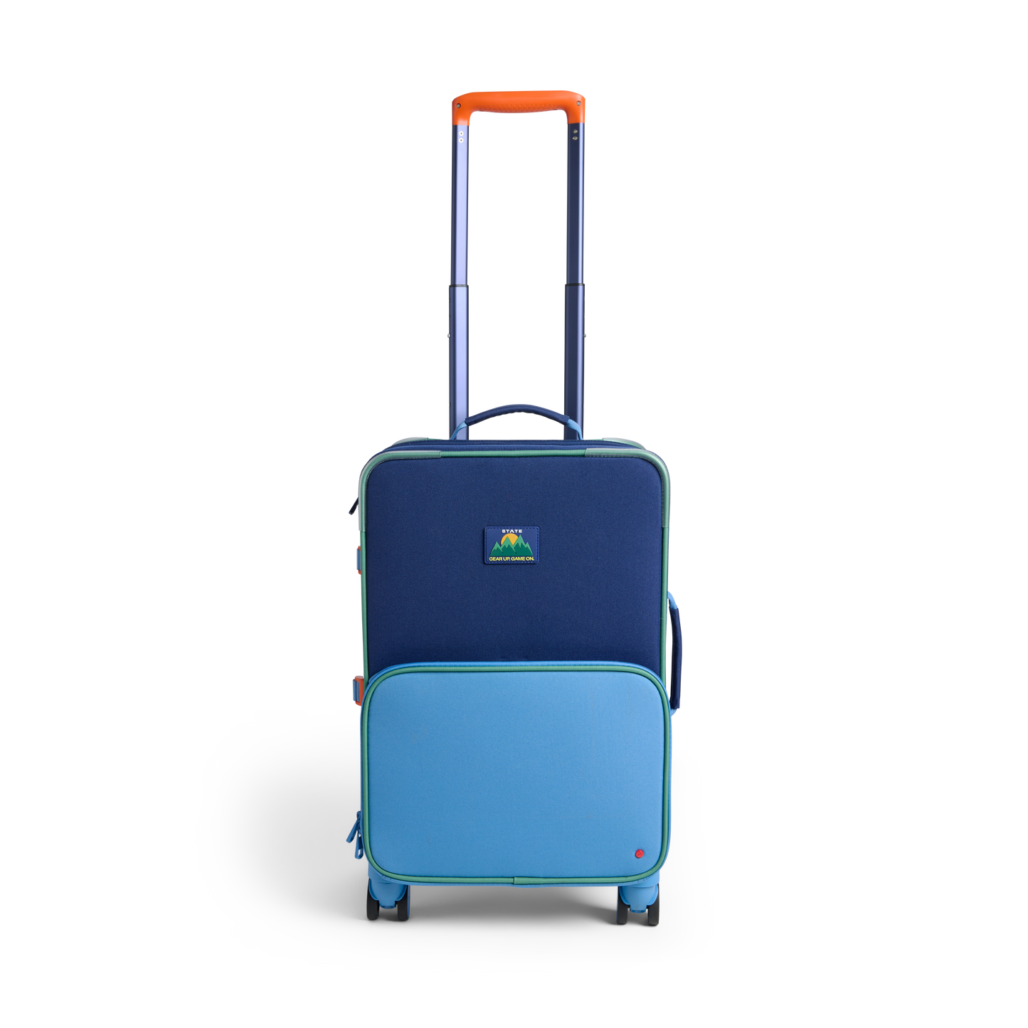 STATE Bags Logan Carry-On Suitcase, Green, Blue and Orange