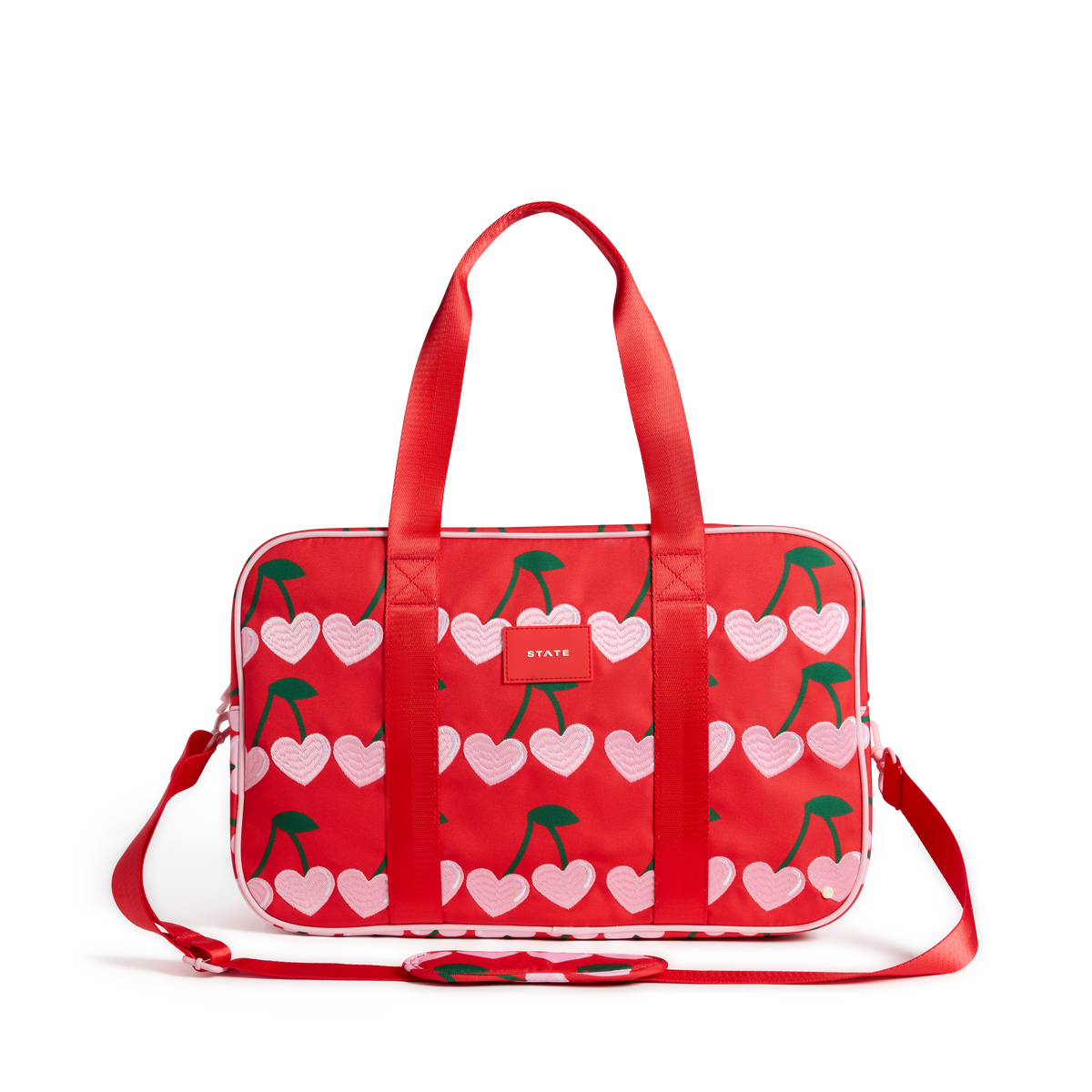 STATE Bags Rockaway Duffle Cherry