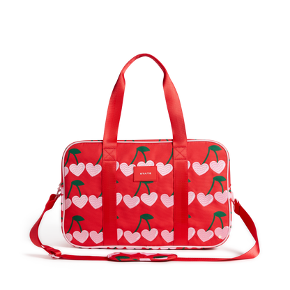 STATE Bags Rockaway Duffle Cherry