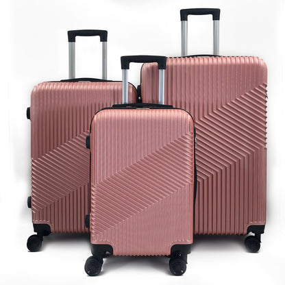 Mirage Aida Hard shell Lightweight 3 Piece Luggage Set - Stiles Supply Co.