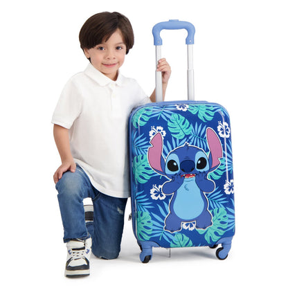 Disney Stitch Tropical Leaves Kids 21" Luggage - Stiles Supply Co.