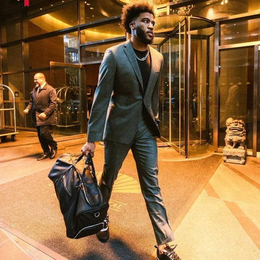 Sole Premise Black Leather Duffle Bag