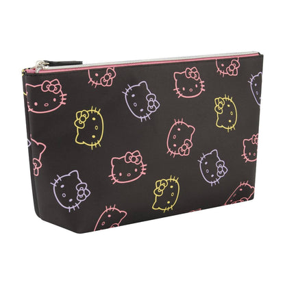 Sanrio Hello Kitty Faces Black Cosmetic Bag - Stiles Supply Co.