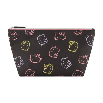 Sanrio Hello Kitty Faces Black Cosmetic Bag - Stiles Supply Co.