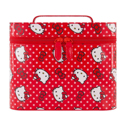 Sanrio Hello Kitty Red Polka Dot Cosmetic Case with Mirror - Stiles Supply Co.