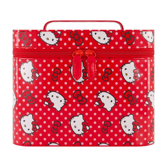 Sanrio Hello Kitty Red Polka Dot Cosmetic Case with Mirror - Stiles Supply Co.