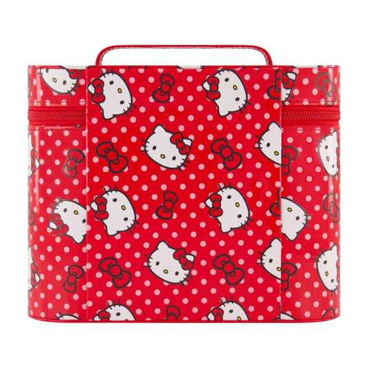 Sanrio Hello Kitty Red Polka Dot Cosmetic Case with Mirror - Stiles Supply Co.