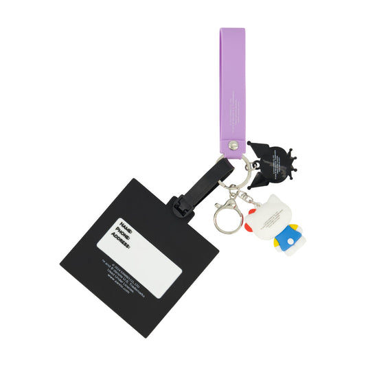Sanrio Hello Kitty & Kuromi Purple Luggage Tag & Lanyard Set - Stiles Supply Co.