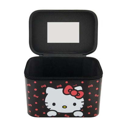 Sanrio Hello Kitty Black Cosmetic Case with Mirror - Stiles Supply Co.