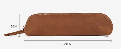 Steel Horse Leather The Paavo Leather Pen Case | Makeup Pouch - Stiles Supply Co.