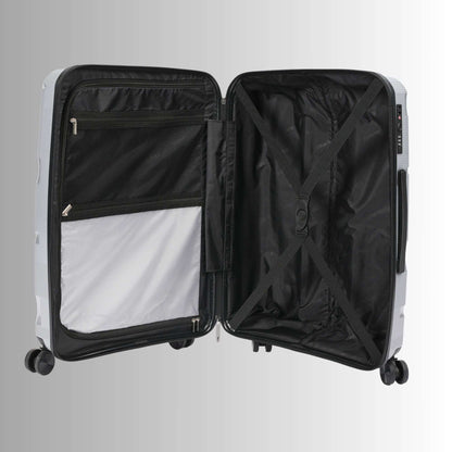 Sole Premise Silver Hardcase 3-piece Luggage Set