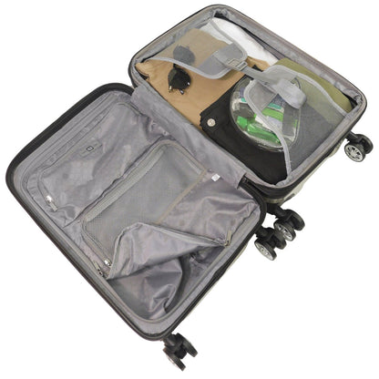 Ful Velocity 31" Expandable Hardside Spinner luggage, Silver - Stiles Supply Co.