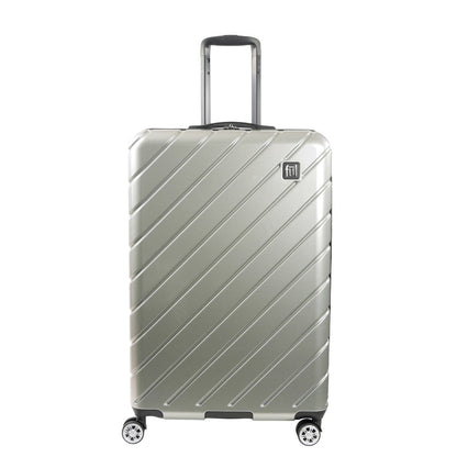 Ful Velocity 31" Expandable Hardside Spinner luggage, Silver - Stiles Supply Co.