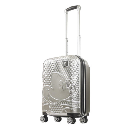 Mickey Mouse Rolling Luggage FŪL Disney Luggage 22.5" Silver - Stiles Supply Co.