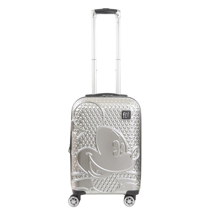 Mickey Mouse Rolling Luggage FŪL Disney Luggage 22.5" Silver - Stiles Supply Co.