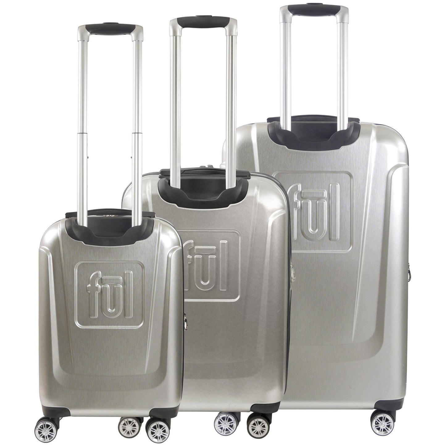Disney Mickey Mouse Rolling Suitcases 3 Piece Set Silver