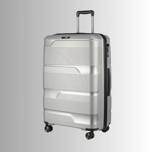 Sole Premise 28-inch Silver Hardcase Checked Luggage