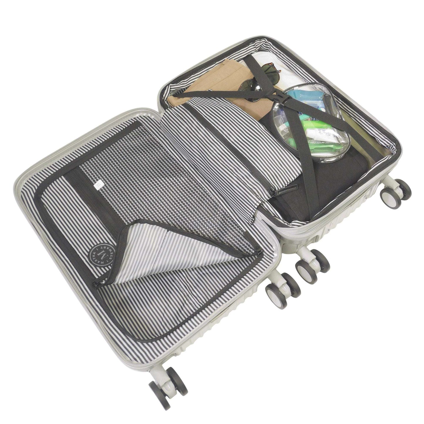 Martha Stewart The Bedford 3-Piece Hardcase Luggage Set