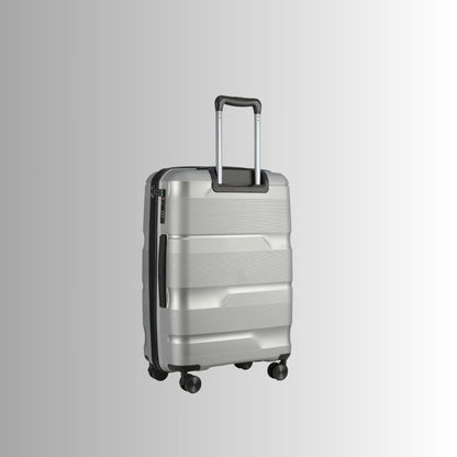 Sole Premise 24-inch Silver Hardcase Checked Luggage
