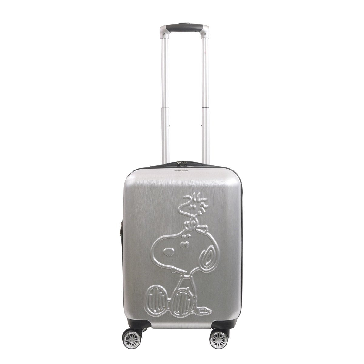 Peanuts Snoopy & Woodstock Silver 22" Carry-on Spinner Luggage - Stiles Supply Co.